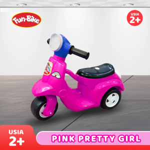FUNBIKE VESPA MUSIK Vespa Duduk Sepeda Balance Bike Ada Penyimpanan