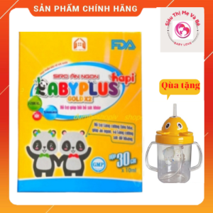 [Qùa Ly]Siro ăn ngon Baby Plus Giúp Bé Ăn Ngon Ngủ Ngon Tiêu Hoá Tốt Tăng CânSức Đề Kháng hộp 30 gói