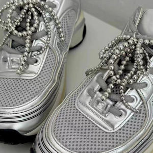 LYM 1PC Handmade Shoes Clip Double Layered Bead Bowknot Charm Shoe Buckle Decoration Bag Pendant Bow Key Chain Accessories