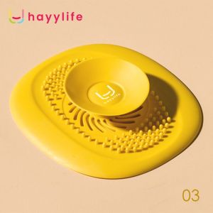 HAYYLIFE Saringan Lubang Wastafel Silicone Penutup lubang saluran air Multifungsi HL-AFA559