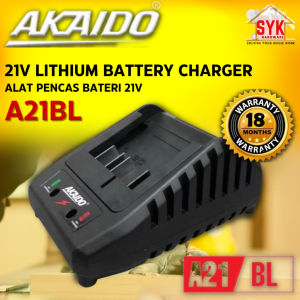 SYK AKAIDO A21BL 21V 2.0Ah 4.0Ah 6.0Ah Li-ion Battery Flat Charger Lithium Battery Power Tools Charger Pencas Bateri