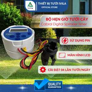 Bộ điều khiển van điện từ sử dụng Pin hẹn giờ đóng mở van điện từ dòng điện DC an toàn Cài đặt đơn giản an toàn khi sử dụng - Bảo hành 12 tháng