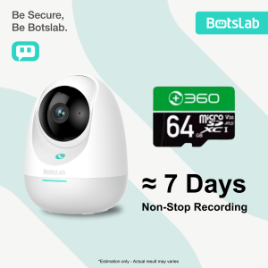 Botslab Indoor Cam 2E Pro C213 2K Wi-Fi / LAN Smart AI Pan 360 Tilt Camera