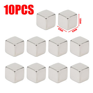 【On Sale】10Pcs Black Magnets Small Strong Rubidium Magnets for Scientific Office Magnets