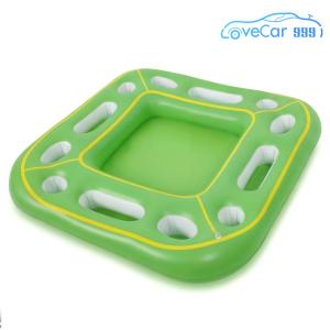 Inflatable Ice Serving Tray W/ Food Drink Holder Large Pool Table for Adult Beach Summer Party Hot Tub