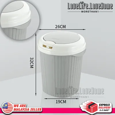 MORETHAN1 Trash Can with Lid for Kitchen Cabinet Door and Bathroom Diaper Pail Garbage Can for Office and Baby Crib