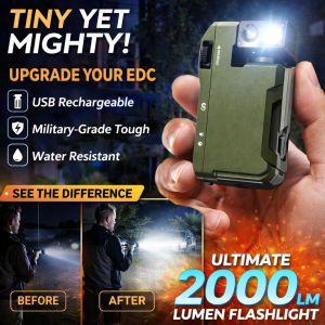 Rechargeable EDC Flashlight 400 Lumens Magnetic Portable Mini Light G5 Model High Brightness LED Torch