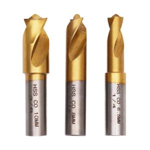 3Pcs Cobalt Spot Weld Drill Bit Set Spot Weld Cutter 1/4(6.5mm)5/16(8mm)3/8(10mm) Toughness Hardness Spot Weld Cutter