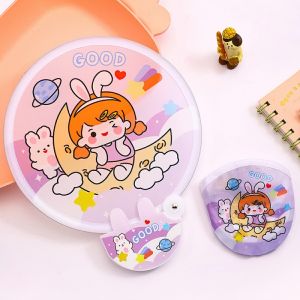 Quạt Vải Gấp Gọn Cầm Tay In Hình Xếp Mini Gọn Nhẹ Dễ Thương-HAUSE