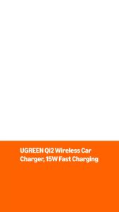 UGREEN Qi2 15W Magnetic Wireless Car Charger Mount Auto-align Air Vent Mount LED Lights Strong Magnetic Car Phone Holder for iPhone 17/16/15/14/13/12 Series and More