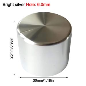 CHUN053634 1Pcs Hợp nhôm Nút điều chỉnh âm lượng bằng nhôm Gia công bằng máy CNC 30x25mm Nút điều khiển bằng biến trở Bền bỉ Bề được xử lý Anod hóa Nút điều chỉnh hiệu ứng guitar dành cho bàn đạp hiệu ứng guitar và thiết bị âm thanh