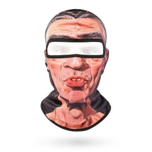 ERMENLED Thoáng khí  nạ hài hước Chống nắng Khô nhanh Mũ trùm đầu Balaclava chân thực Phong cách Phủ kín hoàn toàn Mũ trùm đầu  nạ chơi khăm Trượt tuyết
