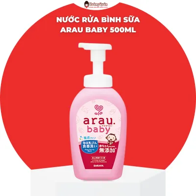 Nước Rửa Bình Sữa Arau Baby 500ml Nhật Bản