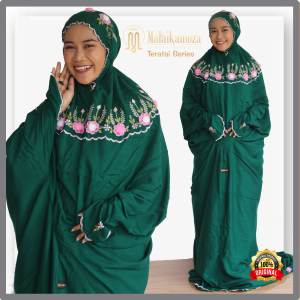 Mukena Terusan Dewasa Bordir Kalung Mukenah Terusan Rayon Jumbo Mukena Lajuran Traveling Cantik