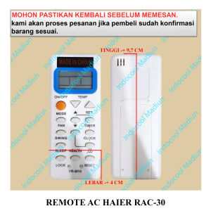 RAC30 REMOTE / REMOT AC / REMOTE AC HAIER RAC-30