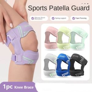 SADSAF Shock Absorption Knee Brace Adjustable Non Slip Patella Support Professional High Elastic Knee Protection Booste Sports