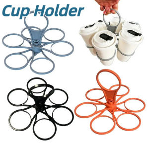 Reusable Drink Carrier Foldable Reusable Drink Holder with Handle for Outdoor Party Office Delivery