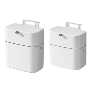 Wall Mounted 8L 10L Kitchen Composts Bin Odor Resistant Hanging Trash Can For Indoor Use