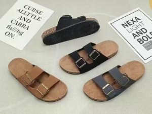 water fish New style korea fashion Plush surface two strap flat slippers sandals for men