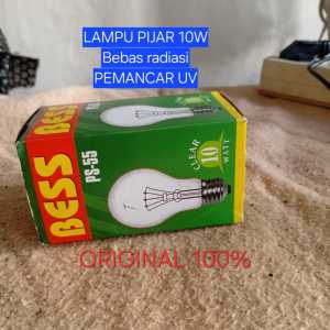 B34 Lampu PIJAR BEBAS RADIASI SEHAT INCANDESCENT FILAMENT Bohlam E27 10W UV FITTING super Hyper 100% ORI Lebih Terang 10 WATT