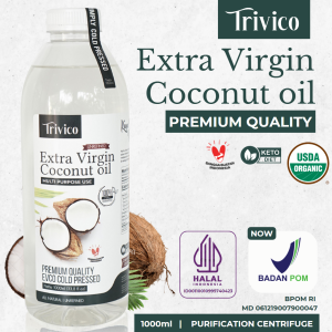 TRIVICO | VCO PREMIUM  | EVCO | VIRGIN COCONUT OIL  | VCO 1 LITER | MINYAK KELAPA MURNI 100% |  COCONUT OIL - 1 LITER / 1000ML