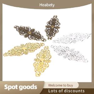 Heabety Fashion 20Pcs Filigree Flower Wrap Connector Crafts DIY Embellishments Findings Jewelry