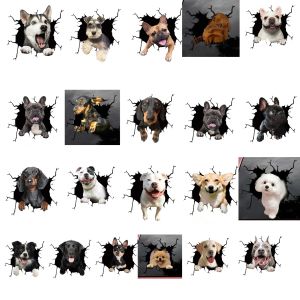 POPULAR X Ghost Claw Creative Scratch Waterproof Car Sticker Marks Headlight Decal French Bulldog Sticker Pet Cat