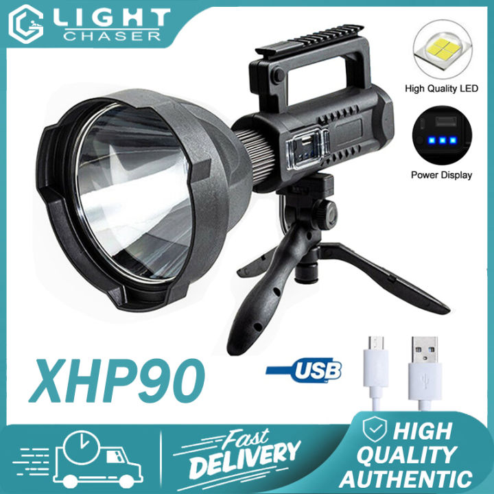 P70 Strong Light Flashlight Outdoor Waterproof USB Charging High Power ...