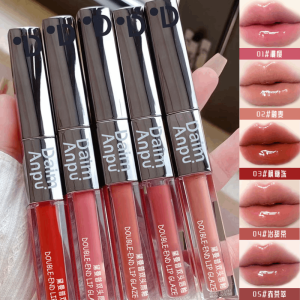 Daimanpu Lip Gloss with Dual Tips Smudgeproof and Economical for Students