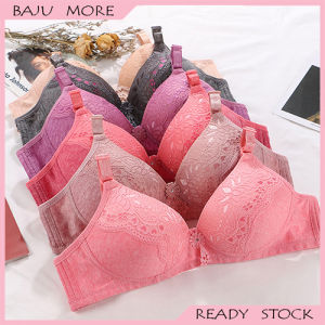 Women Bra Lingerie Daily Bra Strong Elastic Lingerie Push Up Bra Coli Wanita (WB 002)