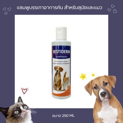 Bestiderm แชมพูบรรเทาอาการคัน สำหรับสุนัขและแมวที่ติดเชื้อแบคทีเรีย ยีสต์และเชื้อรา