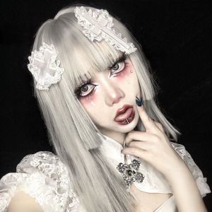 [COD] โลลิต้า คลิปผมรูปไม้กางเขนแบบด้อยคุณภาพ ซับคัลเจอร์ วายทูเค ปิ่นปักผมสไตล์พังค์โกธิค นิช หัวใจ คลิปผมลูกไม้รูปกางเขน สาวๆ