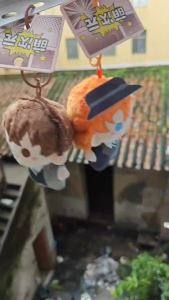 1/2Pcs Anime Bungo Stray Dogs Dazai Osamu Nakahara Chuuya 10CM Plush Doll Pendant Keychain Plushie Birthday Gift