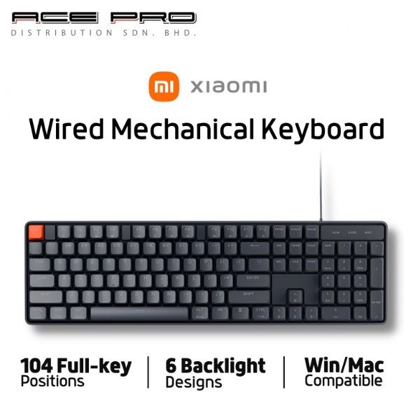 Xiaomi Mi Wired Mechanical Keyboard - JXJP01MW Red / Blue Switch 104 ...