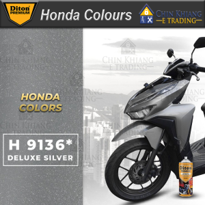 Diton Premium H9136 Deluxe Silver H9136 Honda Colors Motorcycle Spray Paint 400ml