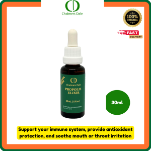 Chalmers Dale Propolis Elixir 30ml Alcohol Free | EXP: 07/2030 | Natural Immune & Throat Support