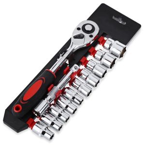 Set Kunci Pas CR-V Drive Socket Wrench Set 1/4 Handle 12 PCS