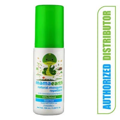 Mamaearth 100% Natural Mosquito Repellent 100ml With Citronella Oil & Lemongrass Oil