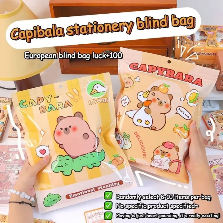 MMLUCK Đa chức năng Bộ Văn phòng phẩm capybara Băng dán Dụng cụ học tập ...