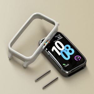 Protective Shell Case for Huawei Band 10 9 8 Smart Bracelet 14mm Connector Wristbands DIY Half Pack PC Frame