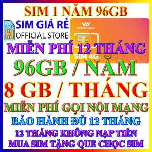 FREESHIP - SIM 4G VNMB TRỌN GÓI 1 NĂM 7GB/NGÀY - 210GB/THÁNG TỐC ĐỘ CAO - SIM 4G VIETNAMOBILE 1 NĂM KHÔNG NẠP TIỀN - SHOP SIM GIÁ RẺ - CHƯA KÍCH HOẠT