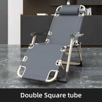 【1-3 Days Delivery】Folding bed portable bed with foam outdoor foldable bed single bed adjustable folding bed heavy duty Office Nap Bed folding chair bed na mura Easy to carry （Bearing weight: 300kg）