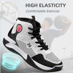 New MENs High Cut BASKETBALL Spike Shoes Breathable SPORTS Rubber Shoes