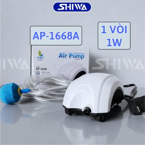 Máy Sủi Oxy Bể Cá 2 Vòi 1 Vòi Máy Sủi JENECA AP-1688 AP-2688A - Máy Bơm Khí Cho Bể Cảnh Tiết Kiệm Điện - Shiwa