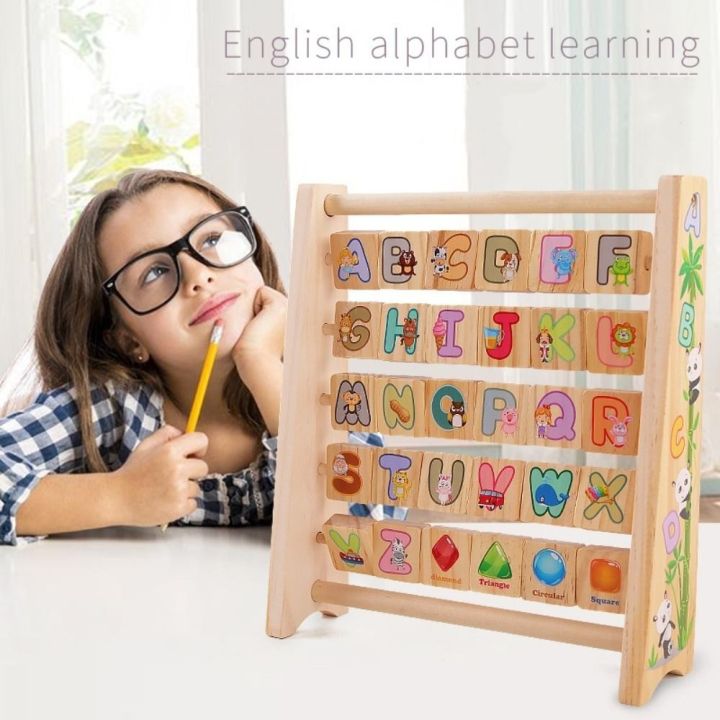 FGHJD Mẫu hoạt hình Đồ chơi nhận thức chữ cái Số học Bảng chữ cái tiếng ...