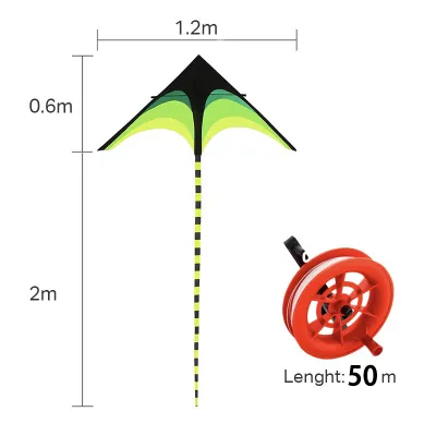 [🇵🇭 Stock&COD] Long Tail Rainbow Kite With Kite String 50m Outdoor Kites Flying Toys Kite For Children Kids