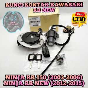 Kunci Kontak Asli original Kawasaki Ninja 150RR New Keyset Ninja 150 RR New Kunci Motor 1 Set Key Set Asli Konci Kontak Ori KGP genuine part key set