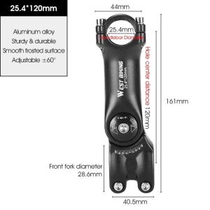 BLACKON Raiser Bike Stem Mtb Power Handlebar Extension Aluminum Alloy Bicycle Handlebar Stem Bike Accessories Stable Handlebar Extension Adapter Folding Bike