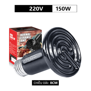Đèn sưởi Đêm cho Bò Sát Chim Chó Mèo... Đèn sưởi Sứ | Đèn Hồng ngoại không phát sáng NOMOY 50W-100W-150W