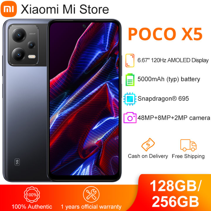 World Premiere] POCO X5 5G Smartphone 128GB/256GB 6.67120Hz AMOLED  DotDisplay Snapdragon 695 Octa Core NFC 33W 5000mAh Battery